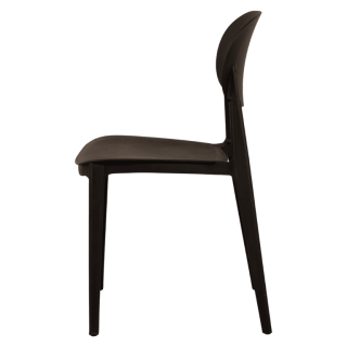 Chaise empilable  Alba - Noir