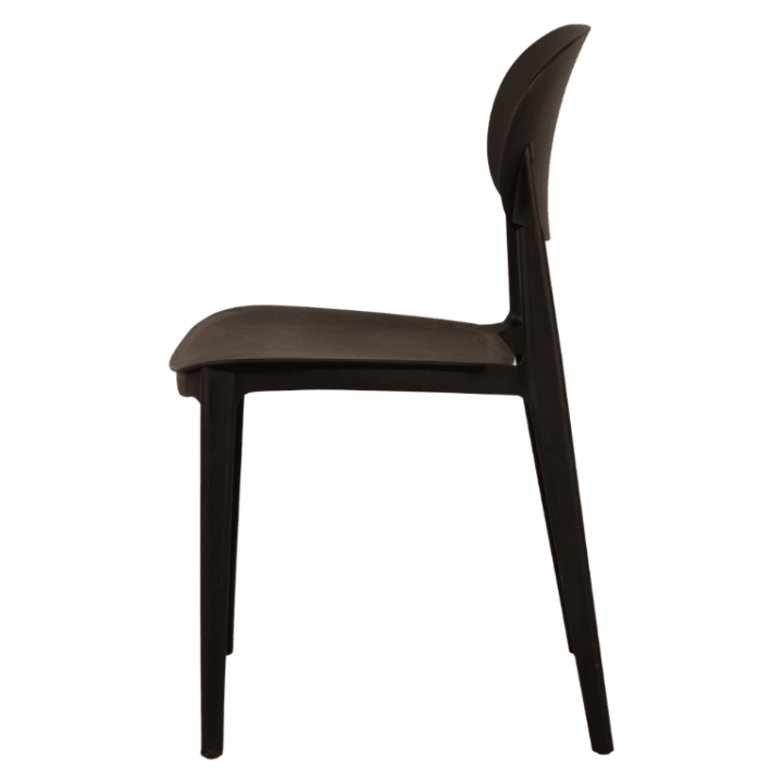 Chaise empilable  Alba - Noir