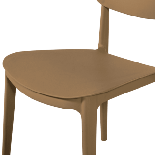 Chaise empilable Alba taupe