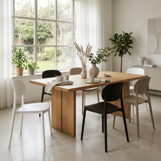 Chaise empilable Alba taupe