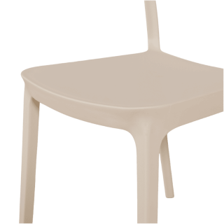 Chaise empilable Lilo Blanc