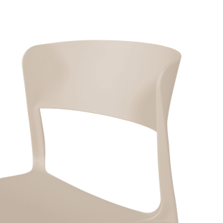 Chaise empilable Lilo Blanc