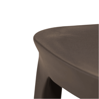 Chaise empilable Lilo gris anthracite
