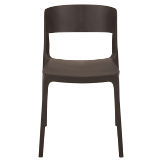 Chaise empilable Lilo gris anthracite