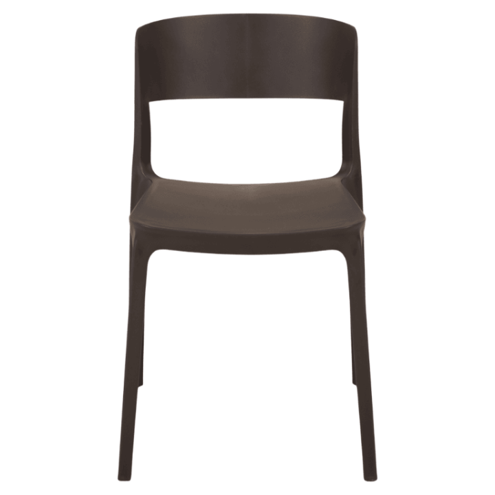 Chaise empilable Lilo gris anthracite