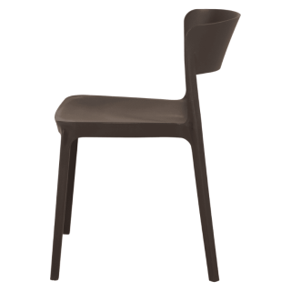 Chaise empilable Lilo gris anthracite