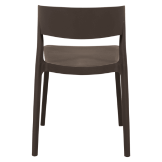 Chaise empilable Lilo gris anthracite