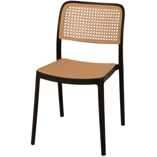 Chaise empilable Eliot Noir