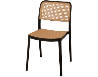 Chaise empilable Eliot Noir