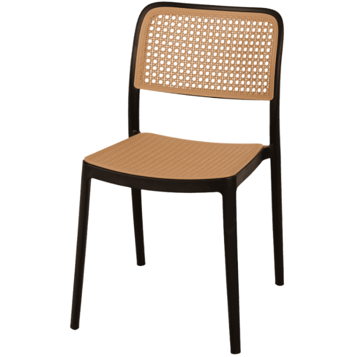 Chaise empilable Eliot Noir
