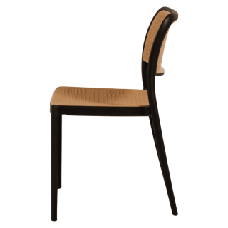 Chaise empilable Eliot Noir
