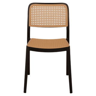 Chaise empilable Eliot Noir