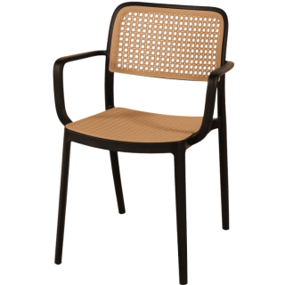Chaise empilable Milan noir