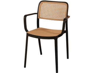 Chaise empilable Milan noir
