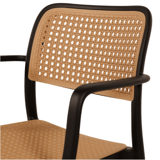 Chaise empilable Milan noir