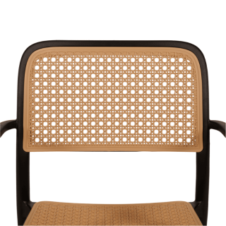 Chaise empilable Milan noir