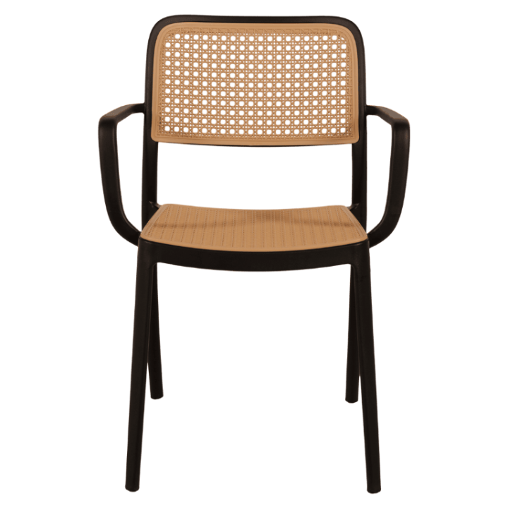 Chaise empilable Milan noir