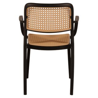 Chaise empilable Milan noir