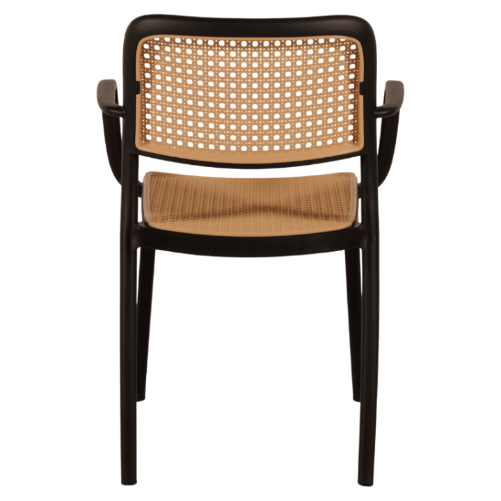 Chaise empilable Milan noir