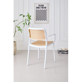 Chaise empilable Milan blanc