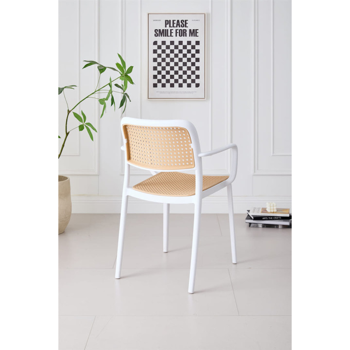 Chaise empilable Milan blanc