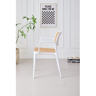 Chaise empilable Milan blanc