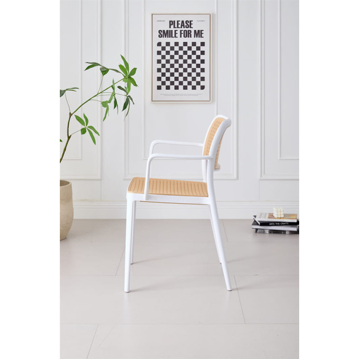 Chaise empilable Milan blanc
