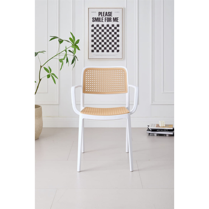 Chaise empilable Milan blanc