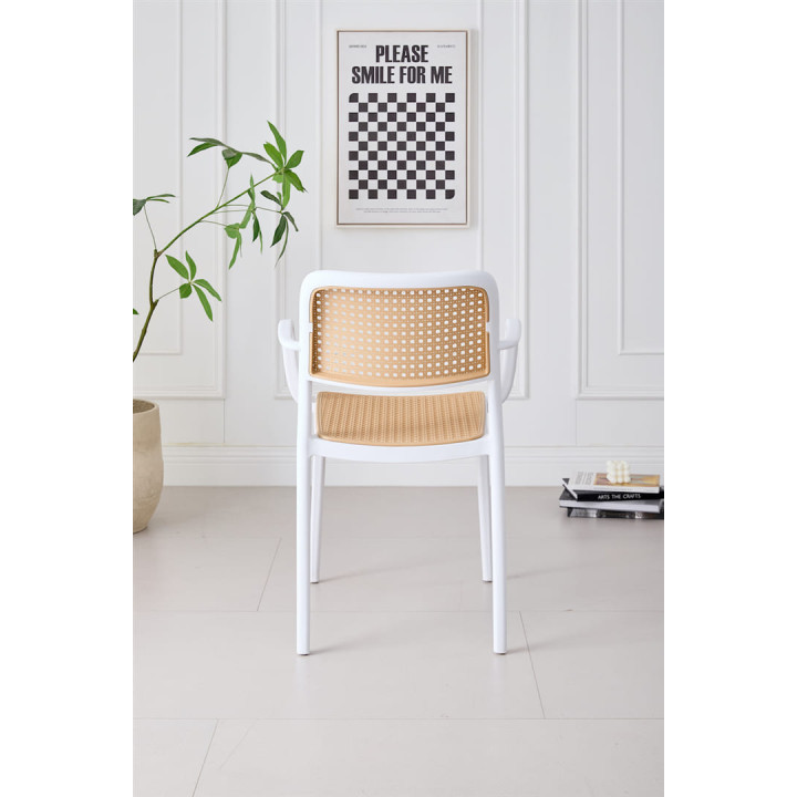 Chaise empilable Milan blanc