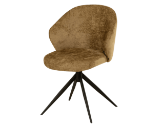 Jane - Chaise pivotante Tissu Movie Curry