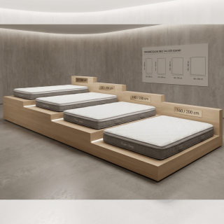 Matelas Oskar 140 x 200 cm Confort pocket
