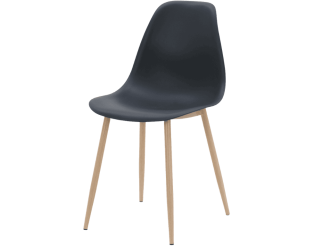 Chaise Eva noir