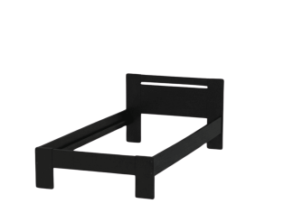 Lit 90x200 Charles noir