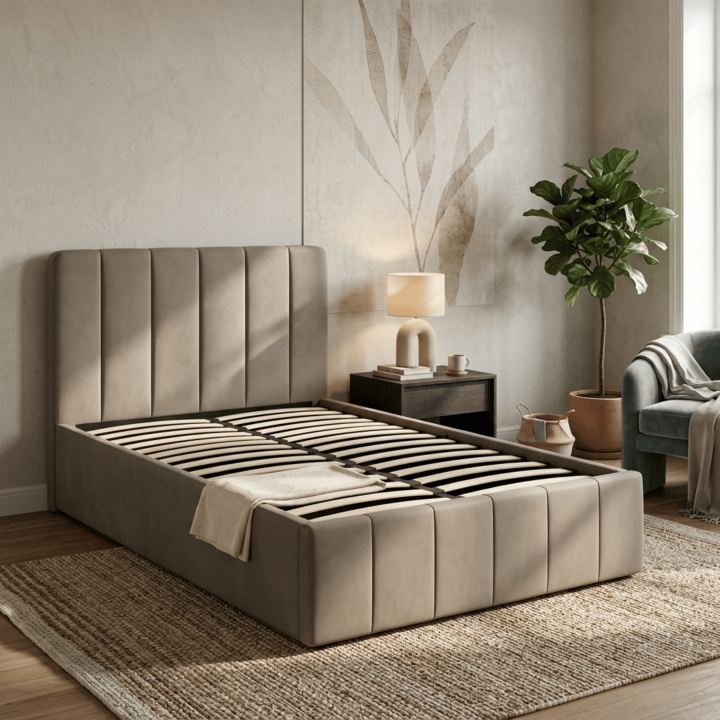 Coffre 90 x 200 cm Mira en beige