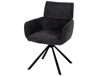 Chaise Denise pivotante anthracite
