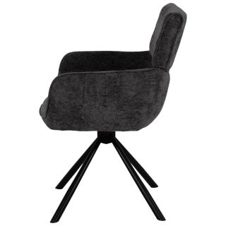 Chaise Denise pivotante anthracite