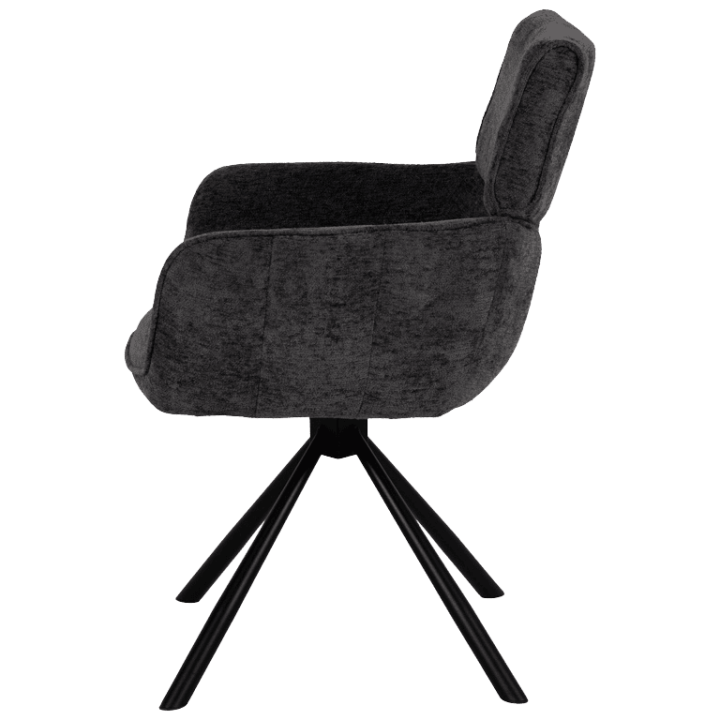 Chaise Denise pivotante anthracite