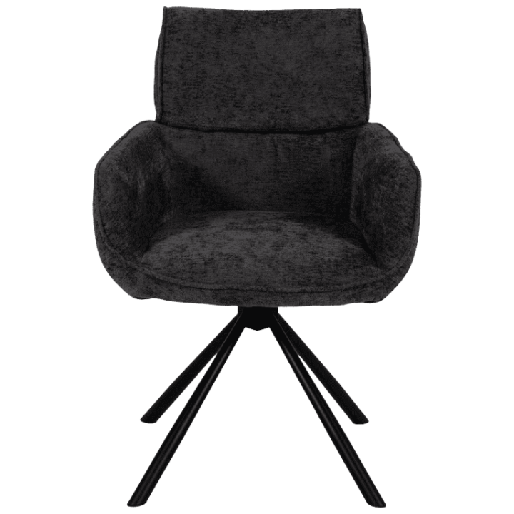 Chaise Denise pivotante anthracite