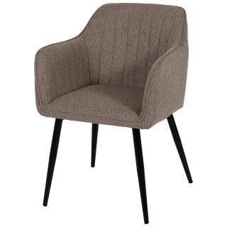 Chaise Rox avec accoudoirs Marron