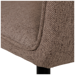 Chaise Rox avec accoudoirs Marron