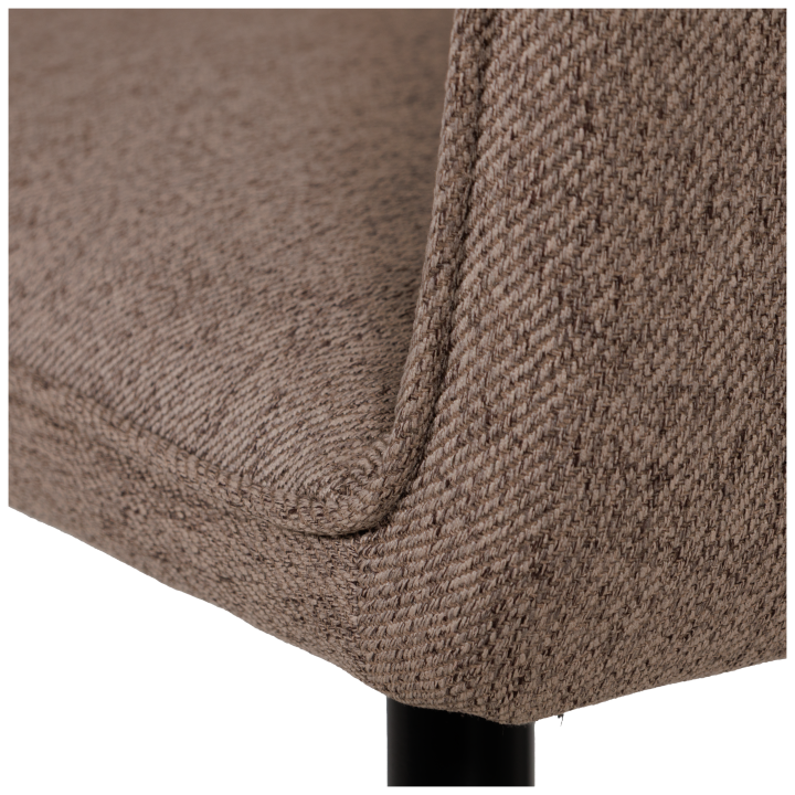 Chaise Rox avec accoudoirs Marron