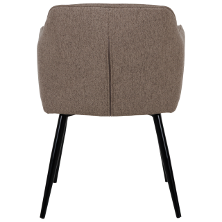 Chaise Rox avec accoudoirs Marron