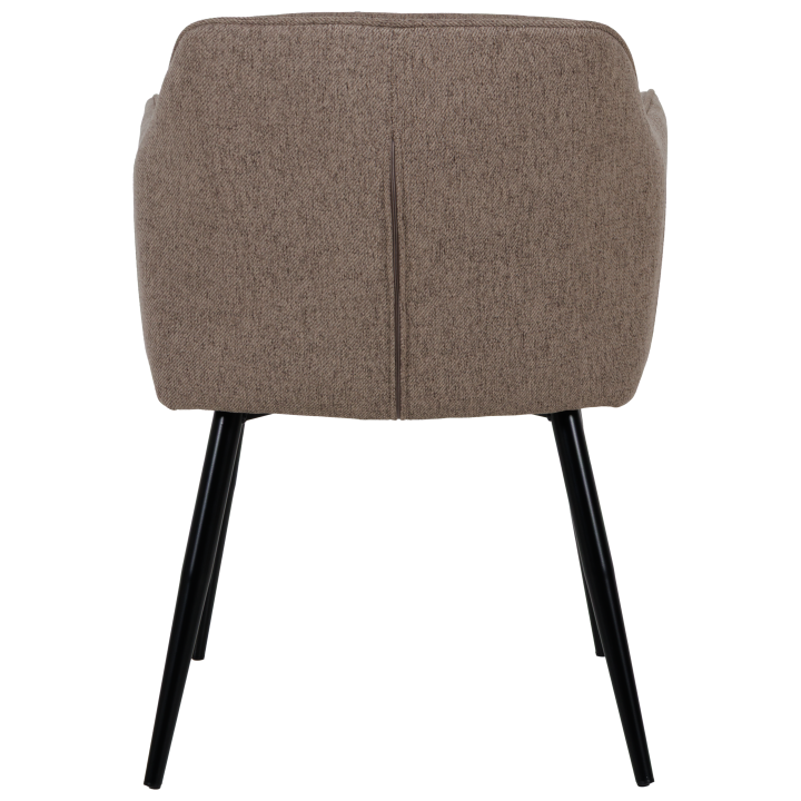 Chaise Rox avec accoudoirs Marron