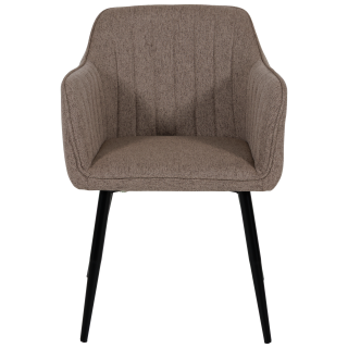 Chaise Rox avec accoudoirs Marron