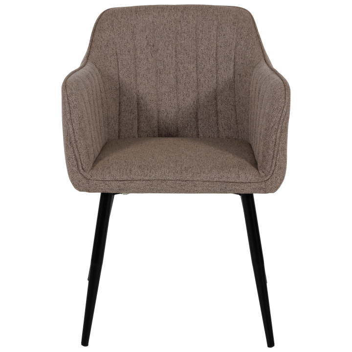 Chaise Rox avec accoudoirs Marron