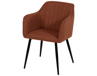 Chaise Rox avec accoudoirs Terracotta