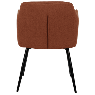 Chaise Rox avec accoudoirs Terracotta