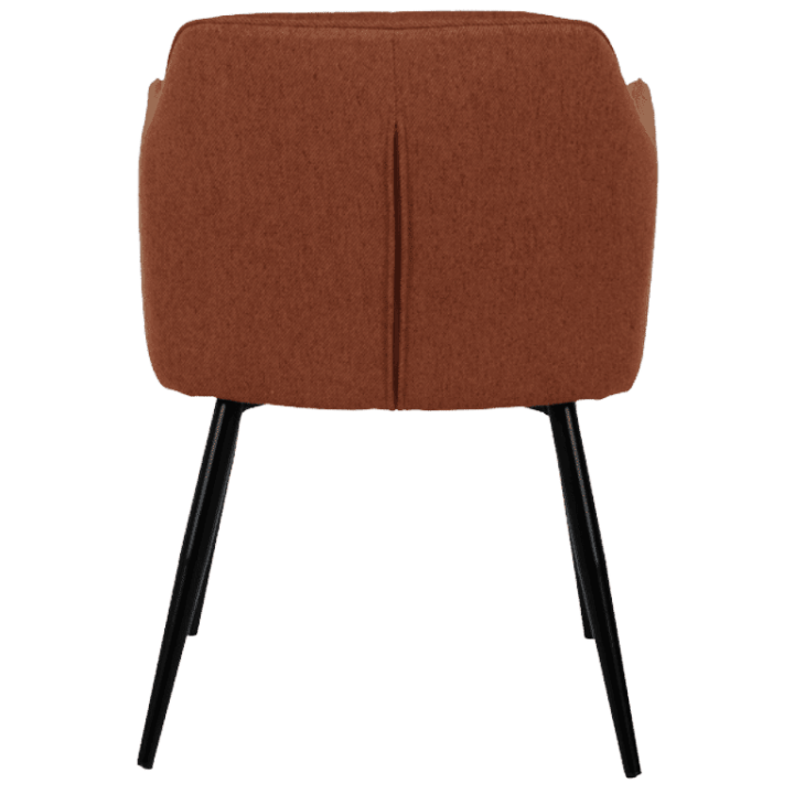 Chaise Rox avec accoudoirs Terracotta
