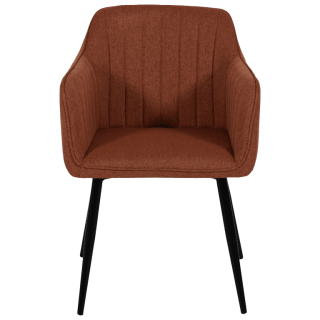 Chaise Rox avec accoudoirs Terracotta