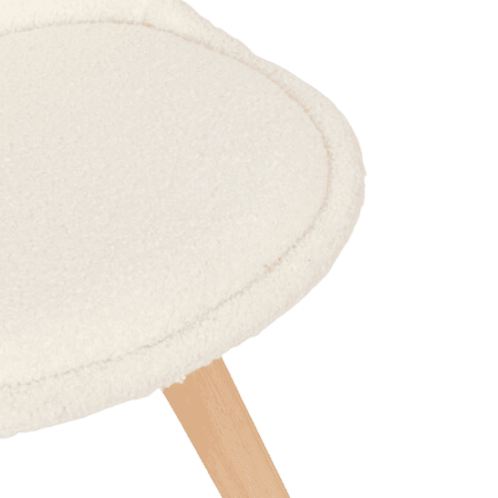 Chaise Baya - bouclette blanche - 202269